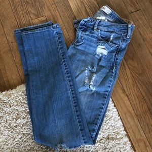 Distressed hollister jeans